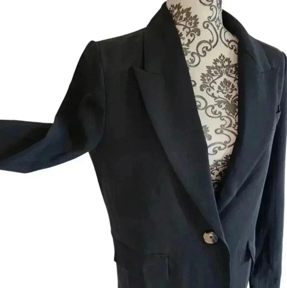 Madison the Label Audrey Blazer Blazer Old Money Staple Womens S Button Closure - Picture 9 of 16